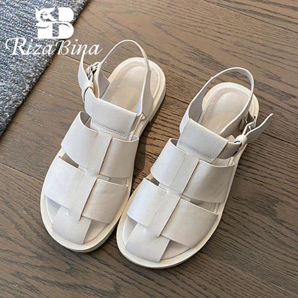 sandals rizabina women summer shoes real leather flat heel fashion casual daily vacation footwear size 34-40, Black
sandals rizabina women summer shoes real leather flat heel fashion casual daily vacation footwear size 34-40, Black