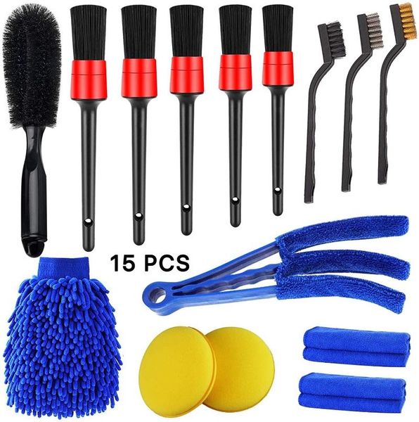 car sponge 15 pcs detailing brush set,car cleaning kit for wheels,engine,console dashboard,air vent,leather
car sponge 15 pcs detailing brush set,car cleaning kit for wheels,engine,console dashboard,air vent,leather