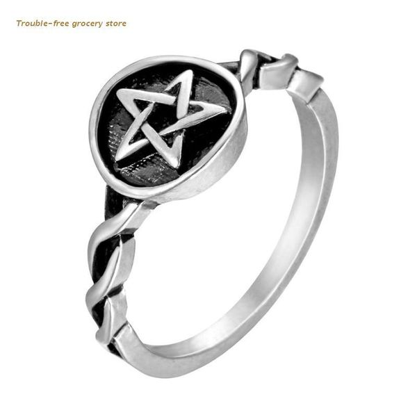 wedding rings european and american jewelry dark punk gothic style of life pentagrams alloy retro ring goth gift for women, Slivery;golden
wedding rings european and american jewelry dark punk gothic style of life pentagrams alloy retro ring goth gift for women, Slivery;golden