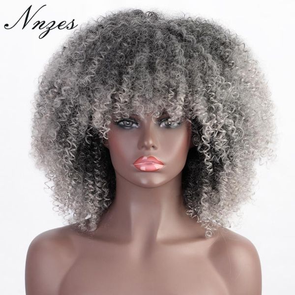 synthetic wigs nnnzes 14 inches short afro curly ombre grey wig black blonde color for women heat resistnat fiber
synthetic wigs nnnzes 14 inches short afro curly ombre grey wig black blonde color for women heat resistnat fiber