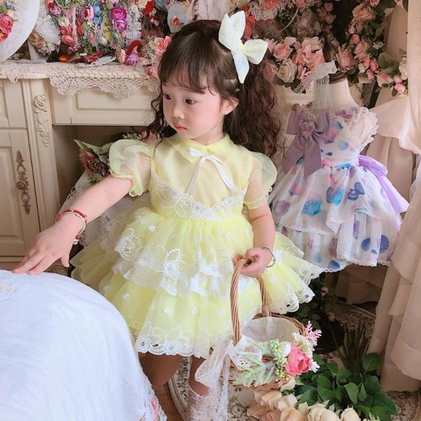 girl's dresses summer spanish lolita princess ball gown lace mesh stitching short sleeve vintage birthday easter eid party dress for gi, Red;yellow
girl's dresses summer spanish lolita princess ball gown lace mesh stitching short sleeve vintage birthday easter eid party dress for gi, Red;yellow
