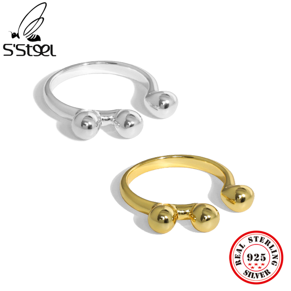 cluster rings s'steel minimalist adjustable for women sterling silver 925 geometric trendy designer ring 2021 trend fine jewellery gift, Golden;silver
cluster rings s'steel minimalist adjustable for women sterling silver 925 geometric trendy designer ring 2021 trend fine jewellery gift, Golden;silver