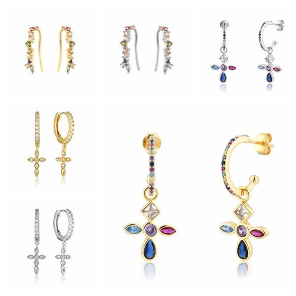 stud pendientes plata 925 cross crystal cz sterling silver earrings for women vintage piercing 2021 trend, Golden;silver
stud pendientes plata 925 cross crystal cz sterling silver earrings for women vintage piercing 2021 trend, Golden;silver