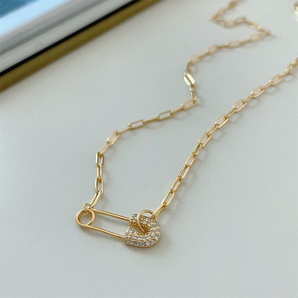 pendant necklaces lovoacc luxury cubic zircon paper clip necklace for women trendy hollow asymmetry metal chunky chain jewelry, Silver
pendant necklaces lovoacc luxury cubic zircon paper clip necklace for women trendy hollow asymmetry metal chunky chain jewelry, Silver