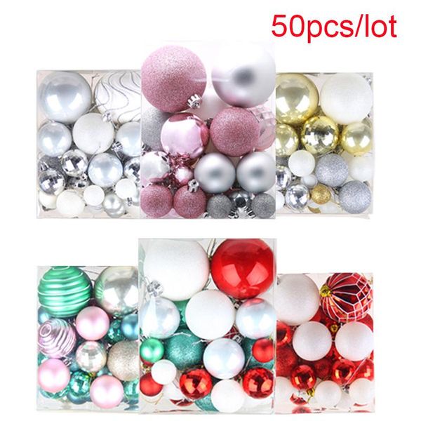 party decoration 50pcs/lot christmas balls mixed size 3cm/5cm/6cm/8cm hanging ball baubles xmas ornaments for home gift
party decoration 50pcs/lot christmas balls mixed size 3cm/5cm/6cm/8cm hanging ball baubles xmas ornaments for home gift