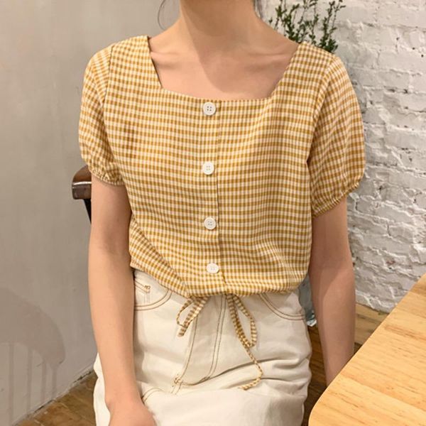 women's blouses & shirts ropalia fashion blouse casual short sleeve women plaid blusas office lady, White
women's blouses & shirts ropalia fashion blouse casual short sleeve women plaid blusas office lady, White