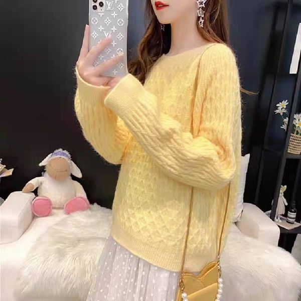 women's sweaters 2021 autumn winter simple all-match long sleeve pullover sweater woman loose solid color twist knitting female fashio, White;black
women's sweaters 2021 autumn winter simple all-match long sleeve pullover sweater woman loose solid color twist knitting female fashio, White;black