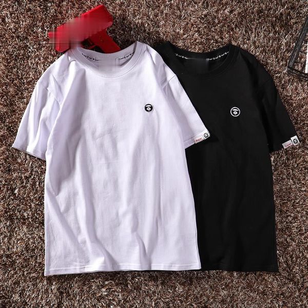 new summer leisure thin classic ape monkey embroidery simple hedging short sleeve youth popular t-shirt, White;black
new summer leisure thin classic ape monkey embroidery simple hedging short sleeve youth popular t-shirt, White;black