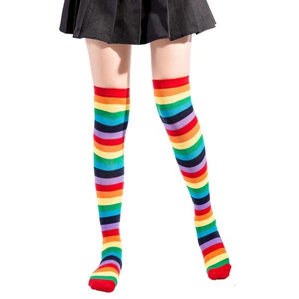 rainbow stockings colorful striped knee socks fashion high party christmas carnival, Black
rainbow stockings colorful striped knee socks fashion high party christmas carnival, Black