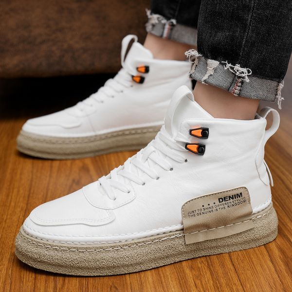 martin boots 2022 new spring high small white sports casual trend youth men's shoes, Black
martin boots 2022 new spring high small white sports casual trend youth men's shoes, Black
