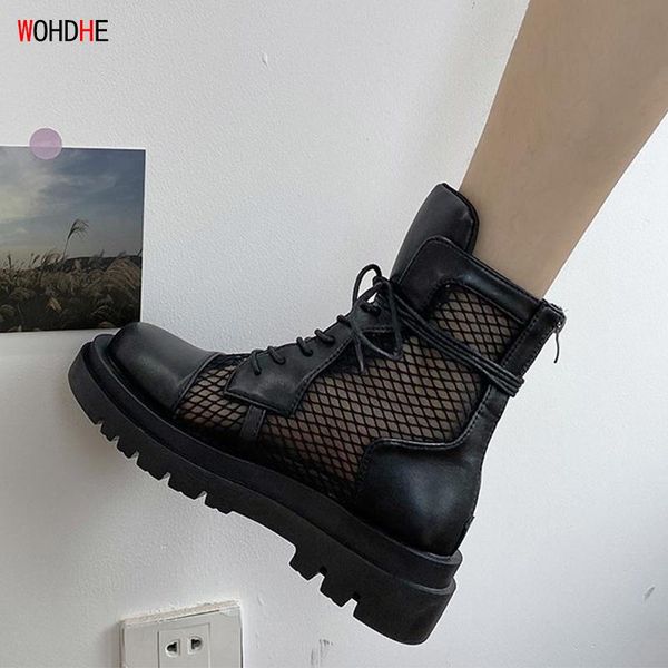 boots wohdhe 2021 women summer autumn ankle zip cross-tied pu leather bootines platform hollow out flat zapatos de mujer, Black
boots wohdhe 2021 women summer autumn ankle zip cross-tied pu leather bootines platform hollow out flat zapatos de mujer, Black