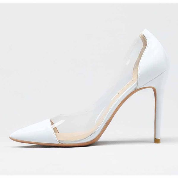 nikali pvc transparent pumps sandals perspex heel stilettos high heels point toes womens party wedding shoes, Black
nikali pvc transparent pumps sandals perspex heel stilettos high heels point toes womens party wedding shoes, Black
