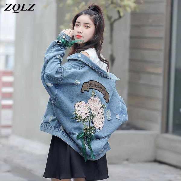 zqlz plus size 5xl vintage denim jacket women bomber appliques elegant outwear autumn female jeans jacket jean coat casual, Black;brown
zqlz plus size 5xl vintage denim jacket women bomber appliques elegant outwear autumn female jeans jacket jean coat casual, Black;brown