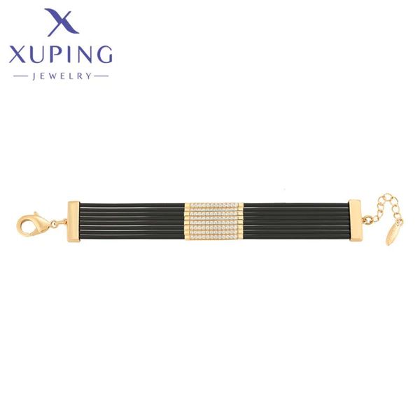 link, chain xuping jewelry fashion elegant arrival luxury gold plated women bracelets a00303187, Black
link, chain xuping jewelry fashion elegant arrival luxury gold plated women bracelets a00303187, Black