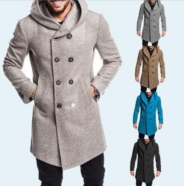 european and american fashion and popular style woolen coat men's double-breasted thickened mid-length woolen windbreaker woolen coat, Black
european and american fashion and popular style woolen coat men's double-breasted thickened mid-length woolen windbreaker woolen coat, Black