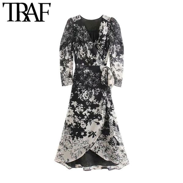 casual dresses traf women elegant fashion floral print wrap maxi dress vintage long sleeve bow tie sashes female vestidos, Black;gray
casual dresses traf women elegant fashion floral print wrap maxi dress vintage long sleeve bow tie sashes female vestidos, Black;gray