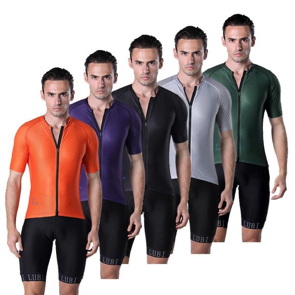 racing sets lubi men summer cycling set short sleeve jersey mtb clothes kit bike clothing road suit high density sponge pad for long ride, Black;blue
racing sets lubi men summer cycling set short sleeve jersey mtb clothes kit bike clothing road suit high density sponge pad for long ride, Black;blue