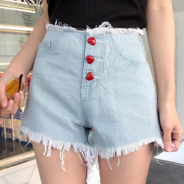 women's shorts distressed denim fashion love button vintage tassel ripped high waist punk short jeans gross, White;black
women's shorts distressed denim fashion love button vintage tassel ripped high waist punk short jeans gross, White;black