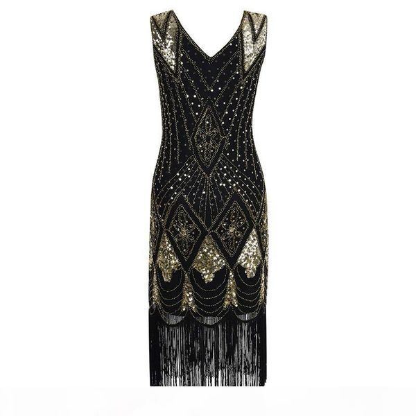 1950s vintage party dress women sequins dress tassel beaded 1920s gatsby clubwear party gown female glitter black burgundy, Black;gray
1950s vintage party dress women sequins dress tassel beaded 1920s gatsby clubwear party gown female glitter black burgundy, Black;gray