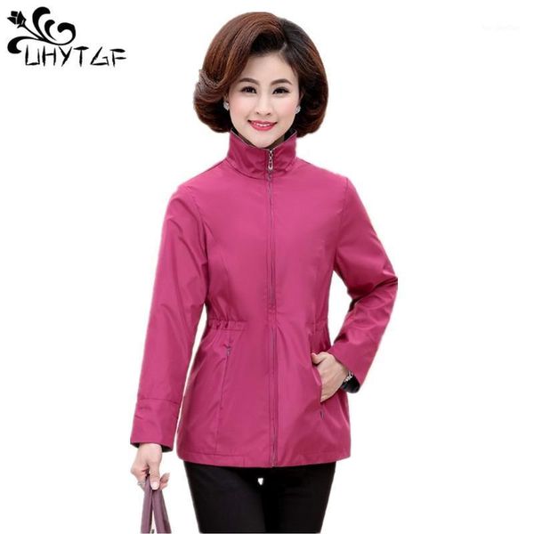 women's jackets uhytgf spring autumn women casual plus szie mother's coat fashion thin windbreaker solid color cardigan 1861, Black;brown
women's jackets uhytgf spring autumn women casual plus szie mother's coat fashion thin windbreaker solid color cardigan 1861, Black;brown