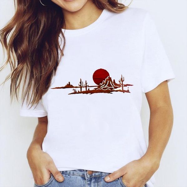for men 90s printing desert t shirt vacation fashion cute clothing print lady graphic female tee, White;black
for men 90s printing desert t shirt vacation fashion cute clothing print lady graphic female tee, White;black