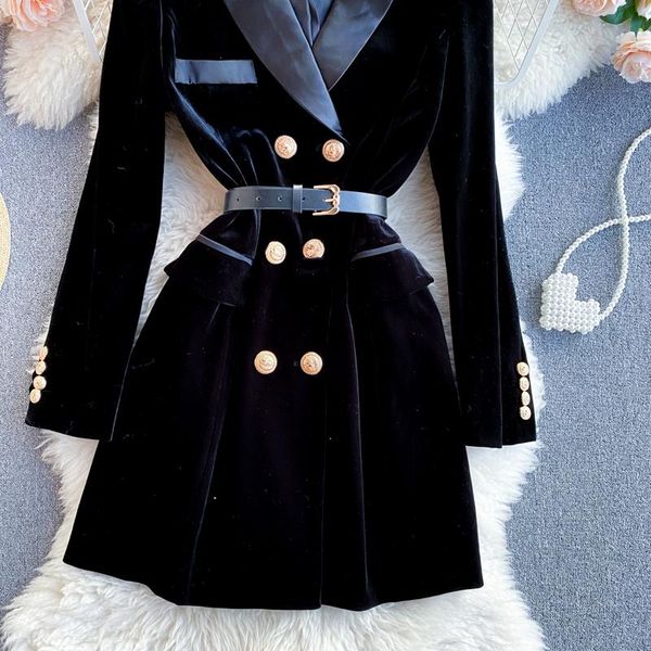 women's suits & blazers blazer coat women velvet suit jacket winter double breasted long sleeve ladies black belt slim outwear, White;black
women's suits & blazers blazer coat women velvet suit jacket winter double breasted long sleeve ladies black belt slim outwear, White;black