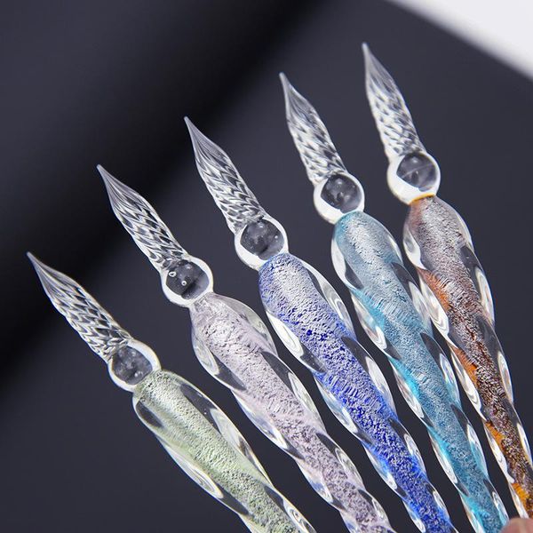 fountain pens 2021 design crystal dip pen glass signature business gifts office supplies writing 10 color for choose pl
fountain pens 2021 design crystal dip pen glass signature business gifts office supplies writing 10 color for choose pl