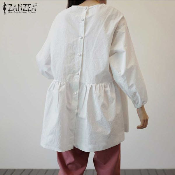 women's blouses & shirts blouses elegant puff sleeve solid blouse spring back button high waist female o neck tunic plus siz nm7c, White
women's blouses & shirts blouses elegant puff sleeve solid blouse spring back button high waist female o neck tunic plus siz nm7c, White