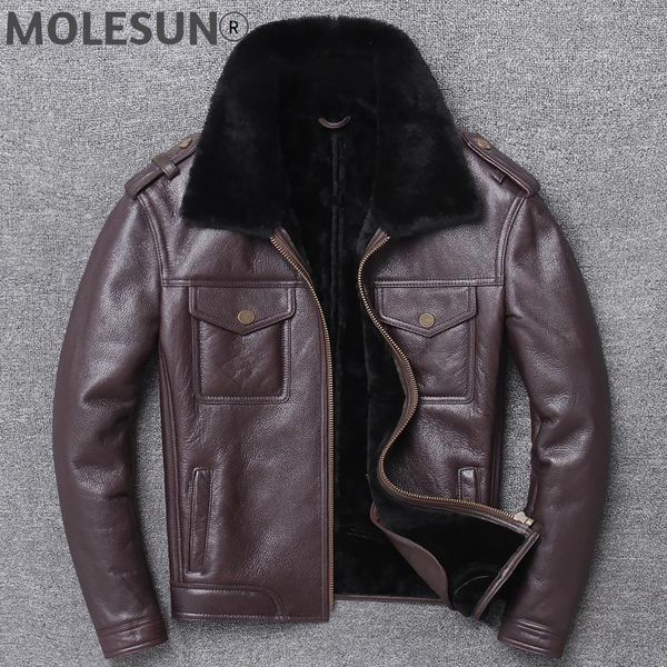 men's leather & faux akoosun genuine jacket men winter male natural sheep shearling coat warm real fur jackets 2021 hl-806 kj5158, Black
men's leather & faux akoosun genuine jacket men winter male natural sheep shearling coat warm real fur jackets 2021 hl-806 kj5158, Black