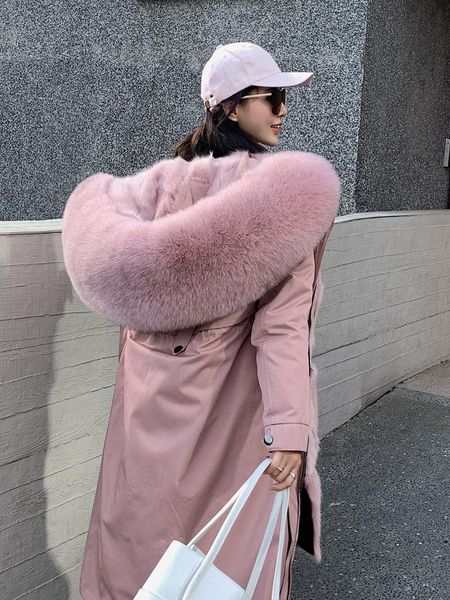 women's fur & faux parka winter liner mid-length coat haining detachable coats women, Black
women's fur & faux parka winter liner mid-length coat haining detachable coats women, Black
