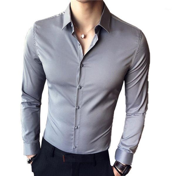 men's casual shirts 2021 fashion boutique cotton solid formal business long-sleeved mens slim male1, White;black
men's casual shirts 2021 fashion boutique cotton solid formal business long-sleeved mens slim male1, White;black