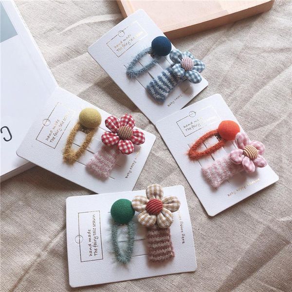 hair accessories 2 pcs sweet girl fashion colorful wool hairpins korean children beautiful cute plaid fabric flowers bb clip, Slivery;white
hair accessories 2 pcs sweet girl fashion colorful wool hairpins korean children beautiful cute plaid fabric flowers bb clip, Slivery;white