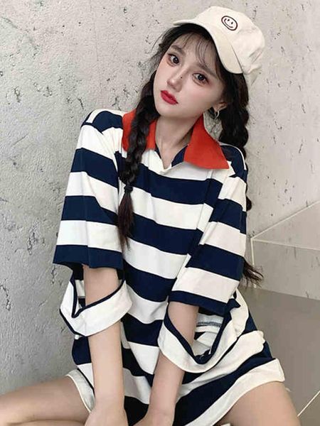 women's t-shirt youth vitality striped shirt korean kawaii stitching holes ulzzang tee clothes summer vintage tshirt y2k top, White
women's t-shirt youth vitality striped shirt korean kawaii stitching holes ulzzang tee clothes summer vintage tshirt y2k top, White
