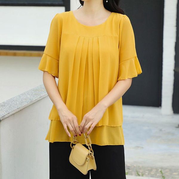 women's blouses & shirts spring summer women solid color butterfly sleeve casual chiffon o-neck splice style blusas large sizemm0129, White
women's blouses & shirts spring summer women solid color butterfly sleeve casual chiffon o-neck splice style blusas large sizemm0129, White