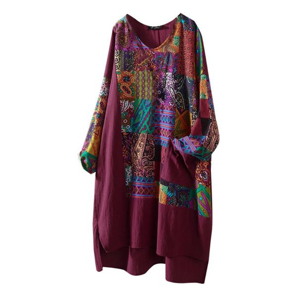 women's t-shirt 5xl plus size blouse women long sleeved shirt female fashion floral cotton linen o-neck big tunic print blusas, White
women's t-shirt 5xl plus size blouse women long sleeved shirt female fashion floral cotton linen o-neck big tunic print blusas, White