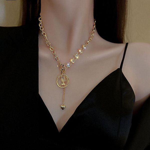 Chain Linked Dainty Necklace Tiny Chain bar Enclosure Collar For Women Girl High Quality, Silver