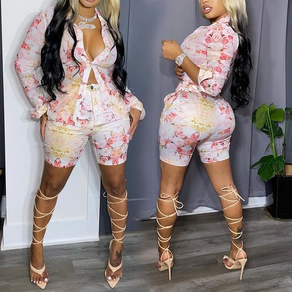 women's tracksuits 2021 early autumn casual shorts suit printed shirt two-piece female, Gray
women's tracksuits 2021 early autumn casual shorts suit printed shirt two-piece female, Gray
