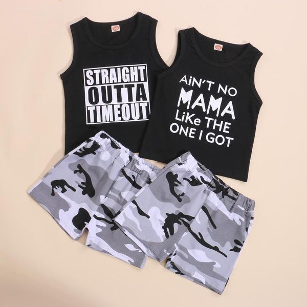 clothing sets kids suit set, summer letter print o-neck vest+ camouflage high elastic waist shorts for baby boys, White
clothing sets kids suit set, summer letter print o-neck vest+ camouflage high elastic waist shorts for baby boys, White