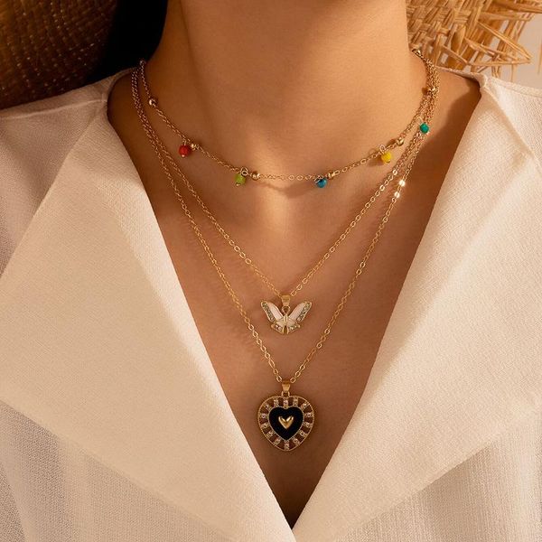 pendant necklaces bohemian colorful beaded nacklace for women luxury crystal butterfly geometry hollow heart wedding jewelry collar 1, Silver
pendant necklaces bohemian colorful beaded nacklace for women luxury crystal butterfly geometry hollow heart wedding jewelry collar 1, Silver