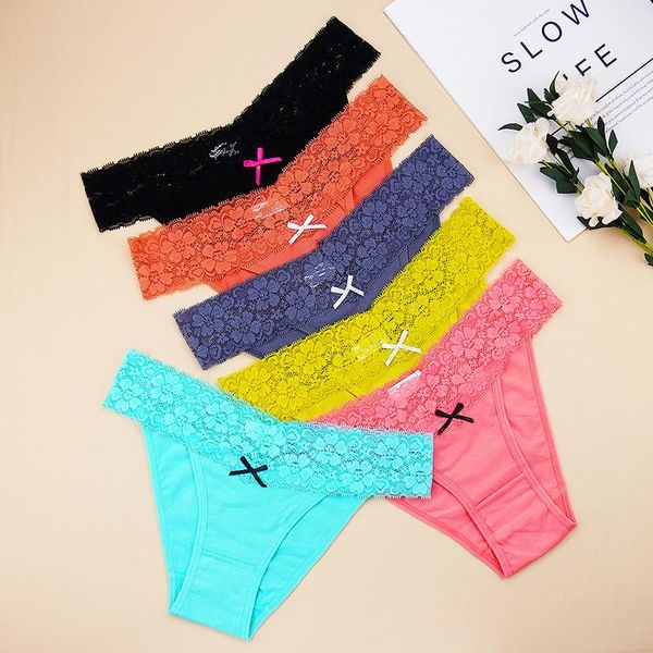 women's panties cotton woman thong lace low-cut girls underpants /l/xl/xxl 6pcs/lots breathable wholesale lots bulk tanga femme, Black;pink
women's panties cotton woman thong lace low-cut girls underpants /l/xl/xxl 6pcs/lots breathable wholesale lots bulk tanga femme, Black;pink