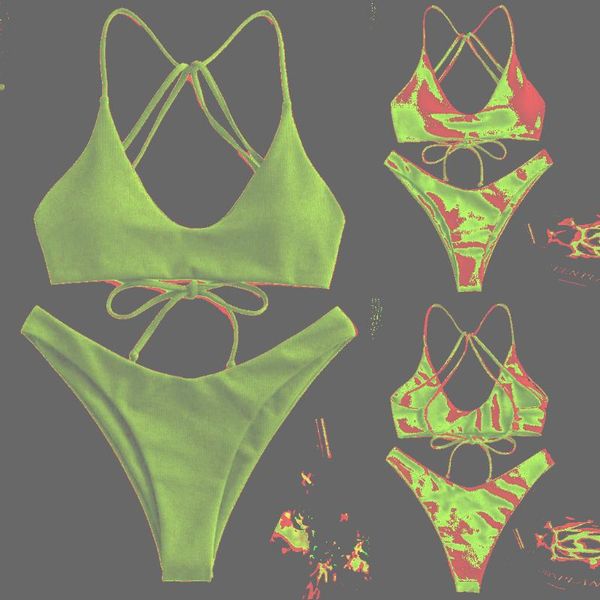women's swimwear 2021 women swimsuit solid bikini summer beach set ladies two-piece holiday bandage s-xl, White;black
women's swimwear 2021 women swimsuit solid bikini summer beach set ladies two-piece holiday bandage s-xl, White;black