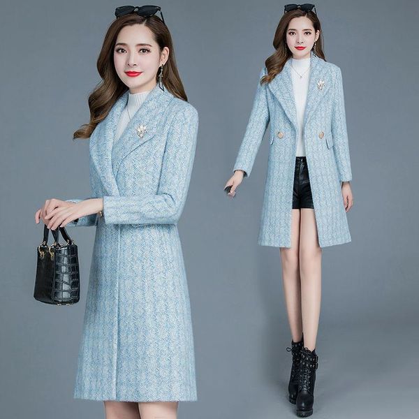 autumn winter women wool blends solid trench coat female elegant outerwear leisure thick cashmere overcoat plus size 4xl, Black
autumn winter women wool blends solid trench coat female elegant outerwear leisure thick cashmere overcoat plus size 4xl, Black