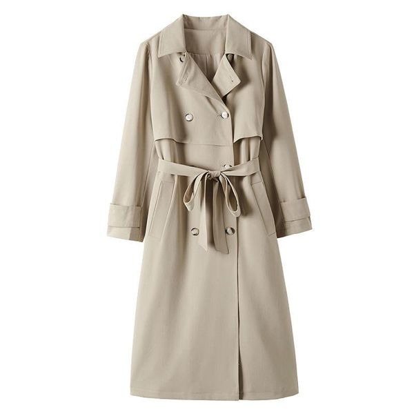 women's trench coats coat women spring casual double-breasted lace-up voercoat over the knee long 2021 temperament windbreaker outwear, Tan;black
women's trench coats coat women spring casual double-breasted lace-up voercoat over the knee long 2021 temperament windbreaker outwear, Tan;black