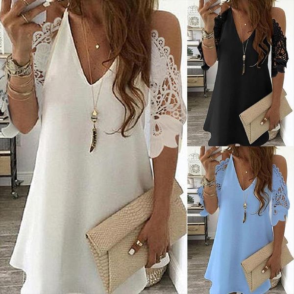 causal off shoulder midi half women dresses sleeves print floral summer feminine oversize lace clothes sling party, Black;gray
causal off shoulder midi half women dresses sleeves print floral summer feminine oversize lace clothes sling party, Black;gray