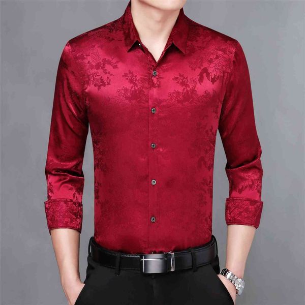 2021 spring middle-aged long sleeve lapel slim fit thin printed shirt men's wear, White;black
2021 spring middle-aged long sleeve lapel slim fit thin printed shirt men's wear, White;black