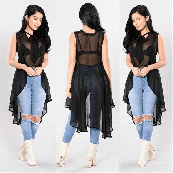 transparent fluoroscopy sleeveless loose womens shirt casual summer bikini swim cover up clothes, White
transparent fluoroscopy sleeveless loose womens shirt casual summer bikini swim cover up clothes, White