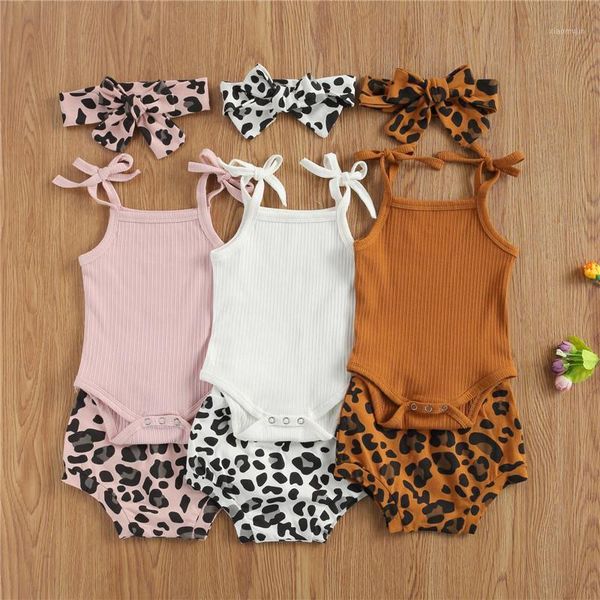 clothing sets 0-18m summer baby girls boys clothes leopard print sleeveless knit solid romper shorts headband 3pcs, White
clothing sets 0-18m summer baby girls boys clothes leopard print sleeveless knit solid romper shorts headband 3pcs, White
