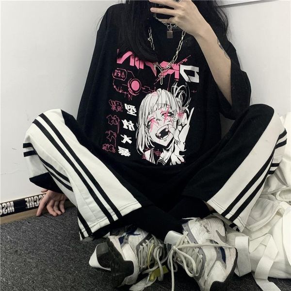 women's t-shirt women tshirt cartoon japanese anime kawaii harajuku streetwear punk summer short sleeve loose plus size drop clothes, White
women's t-shirt women tshirt cartoon japanese anime kawaii harajuku streetwear punk summer short sleeve loose plus size drop clothes, White