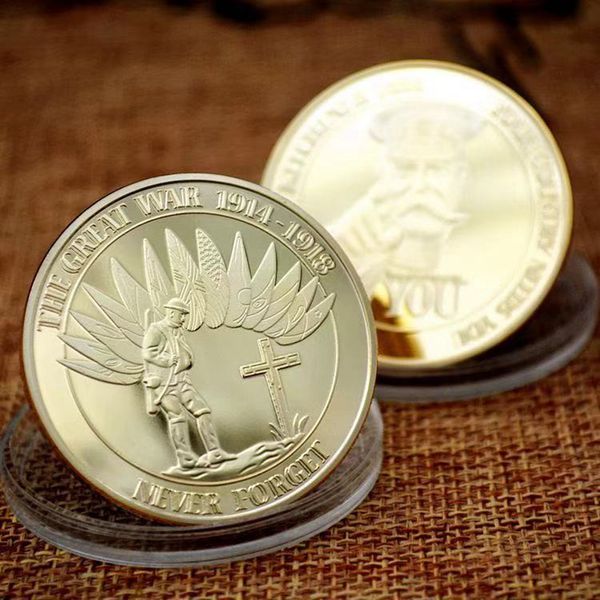 10pcs non magnetic crafts you never forget the graet war 1914-19118 lord kttchener gold plated challenge coin
10pcs non magnetic crafts you never forget the graet war 1914-19118 lord kttchener gold plated challenge coin