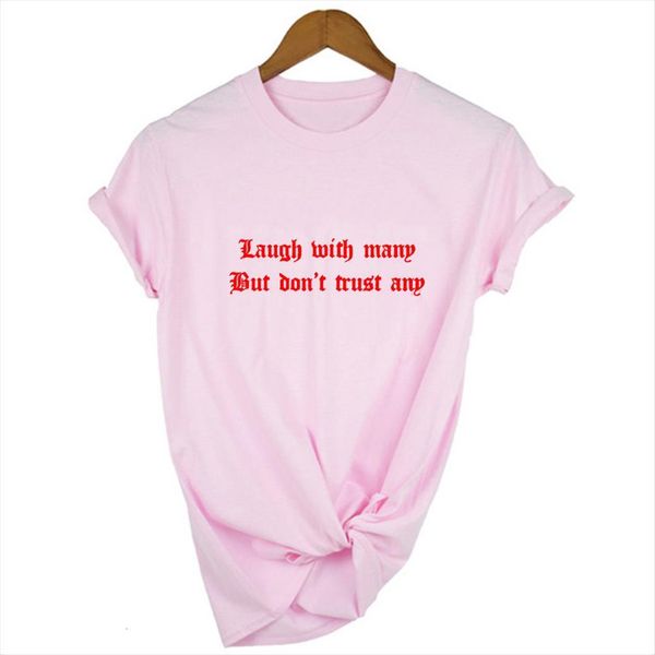 laugh with many but dont women t shirt trust any letters printed womens tumblr aesthetic grunge tee hipsters harajuku fashion, White
laugh with many but dont women t shirt trust any letters printed womens tumblr aesthetic grunge tee hipsters harajuku fashion, White